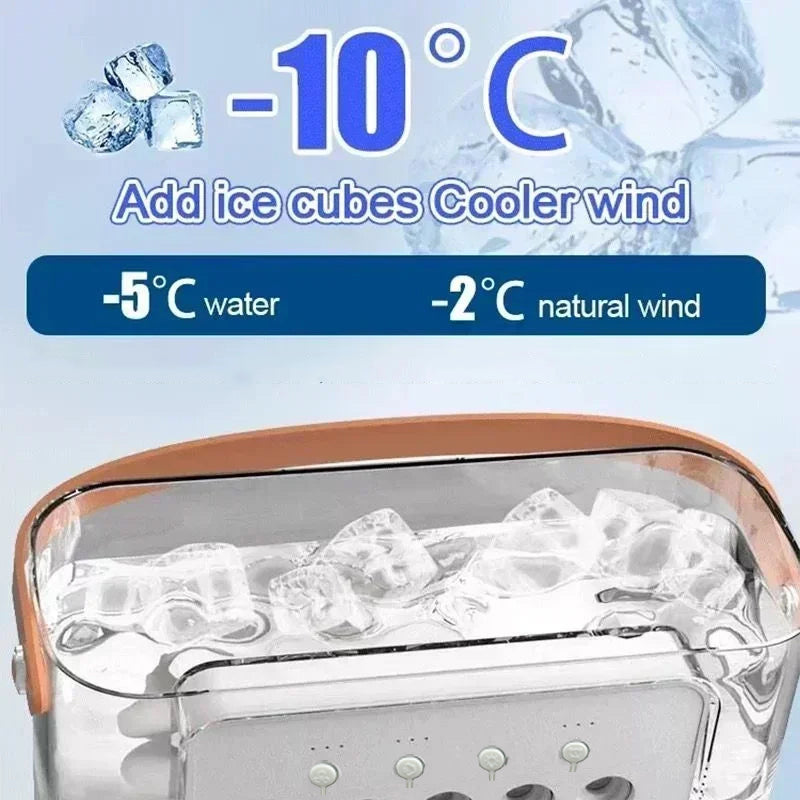 3-in-1 Portable Mini Air Cooler Fan with Humidifier & LED Night Light | USB Personal Air Conditioner | Adjustable Cooling for Home & Office