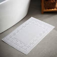 Bath Mats – 100% Cotton Hotel Quality | 700 GSM | Greek Key Style | Soft & Highly Absorbent