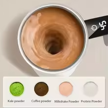 Automatic Self-Stirring Coffee Mug – 380ML Rechargeable Electric Mixing Cup ☕🖤