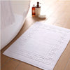 Bath Mats – 100% Cotton Hotel Quality | 700 GSM | Greek Key Style | Soft & Highly Absorbent